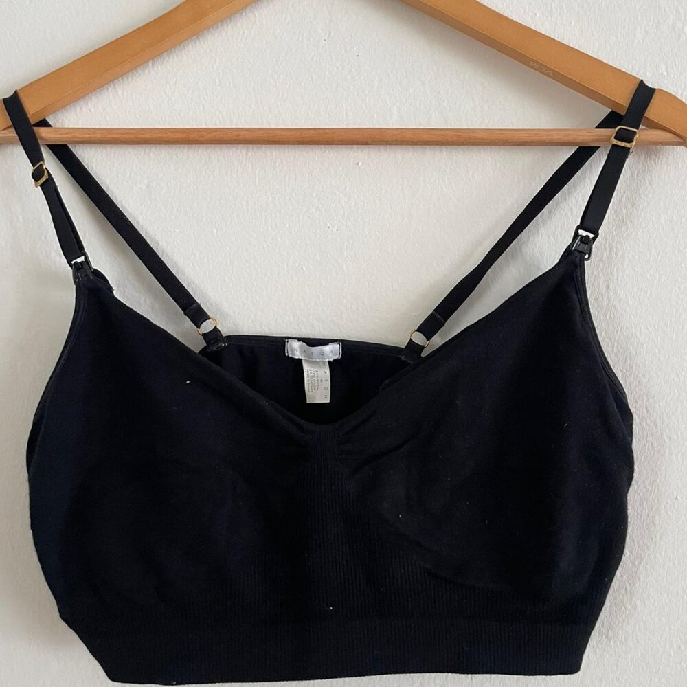 Hatch Essential Nursing and Pumping bra, Black, M